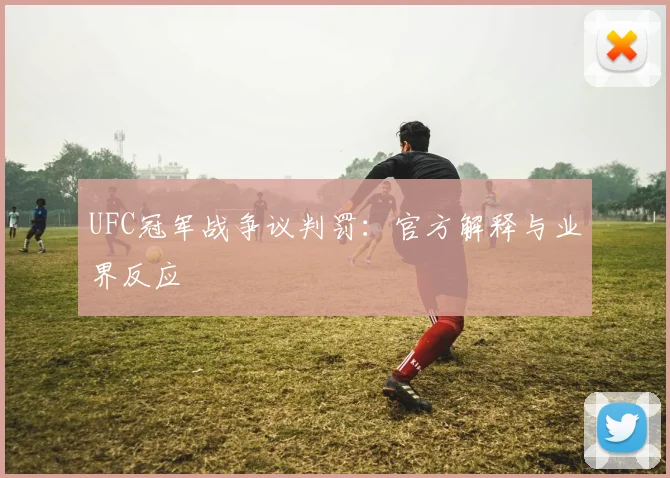 UFC冠军战争议判罚：官方解释与业界反应
