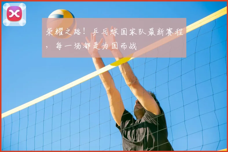 荣耀之路！乒乓球国家队最新赛程，每一场都是为国而战